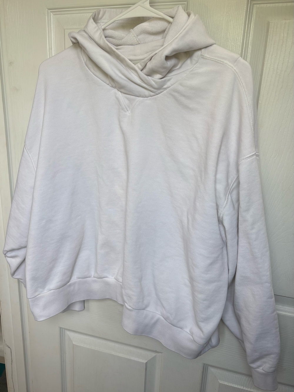 Dries Van Noten White Boxy Hoodie